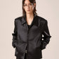 DP PARADIS 23AW ELEGANT Satin Double-Zip Jacket