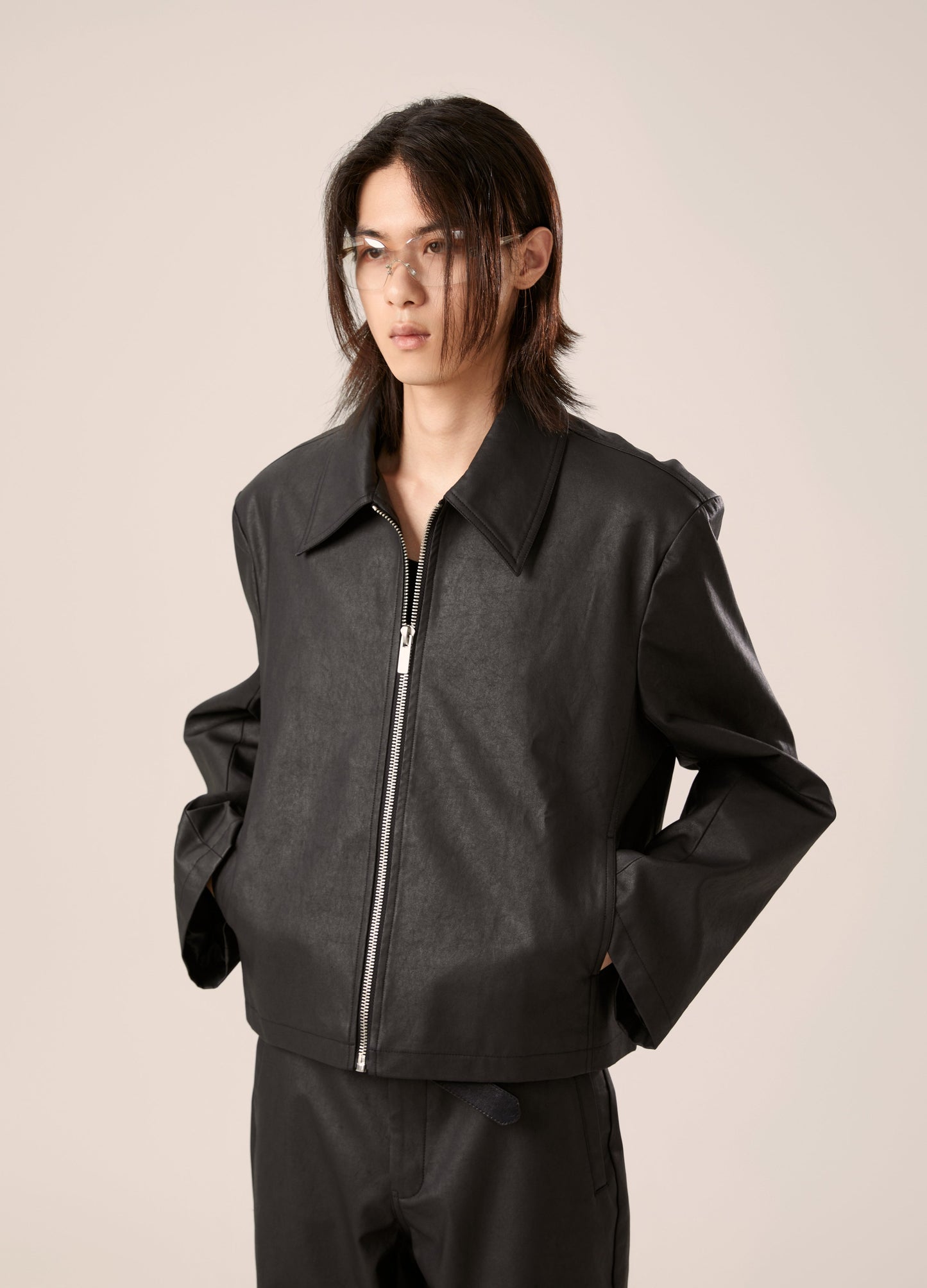 DP PARADIS 23AW Medieval Waxed Silhouette Jacket