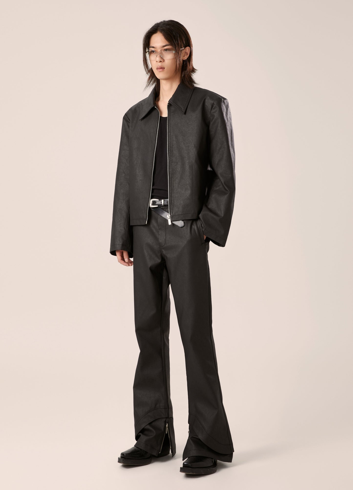 DP PARADIS 23AW Medieval Waxed Silhouette Jacket
