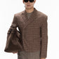 DP FLARE PLAID BLAZER(Pre-sale)