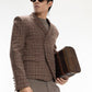 DP FLARE PLAID BLAZER(Pre-sale)