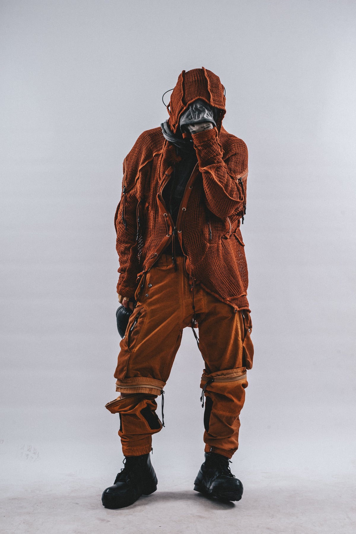 DRKLEI AKIRA MESH TRENCH COAT