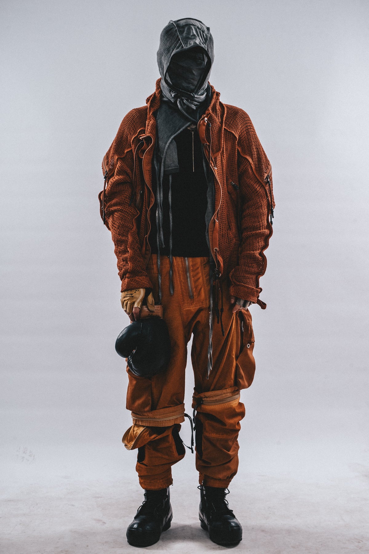 DRKLEI AKIRA MESH TRENCH COAT
