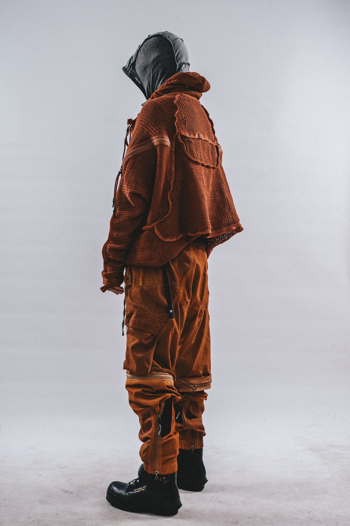DRKLEI AKIRA MESH TRENCH COAT
