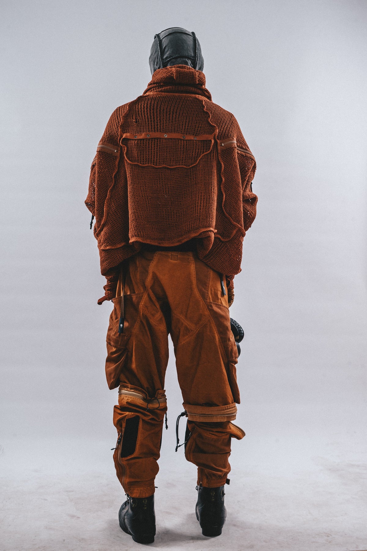 DRKLEI AKIRA MESH TRENCH COAT