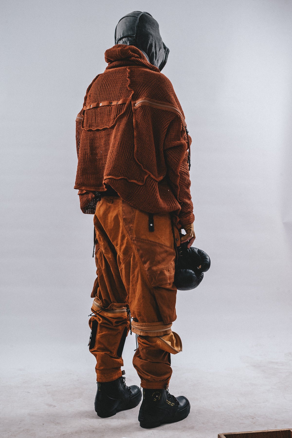 DRKLEI AKIRA MESH TRENCH COAT