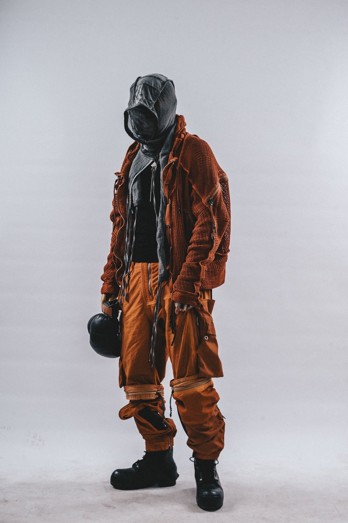 DRKLEI AKIRA MESH TRENCH COAT