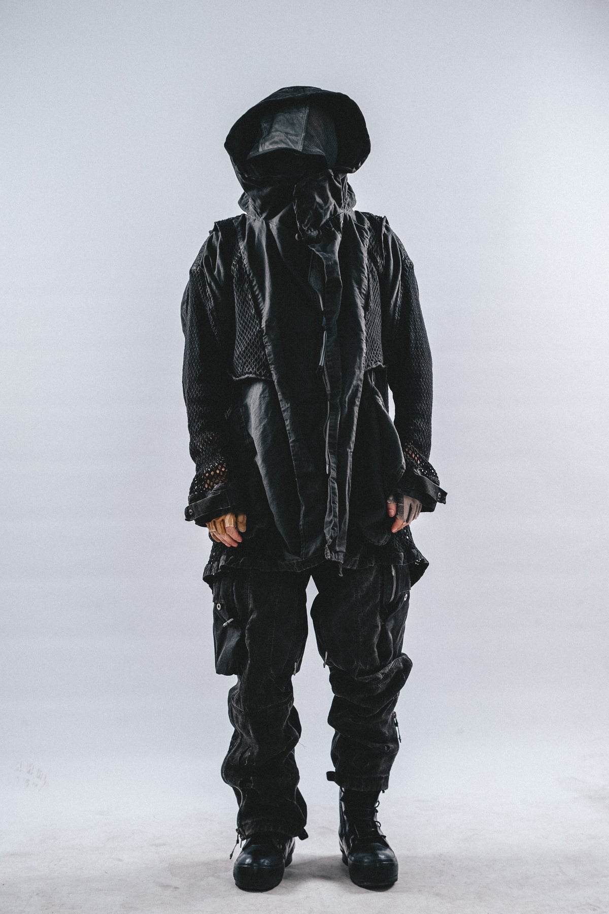 DRKLEI REVERSIBLE MESH RUIN TRENCH