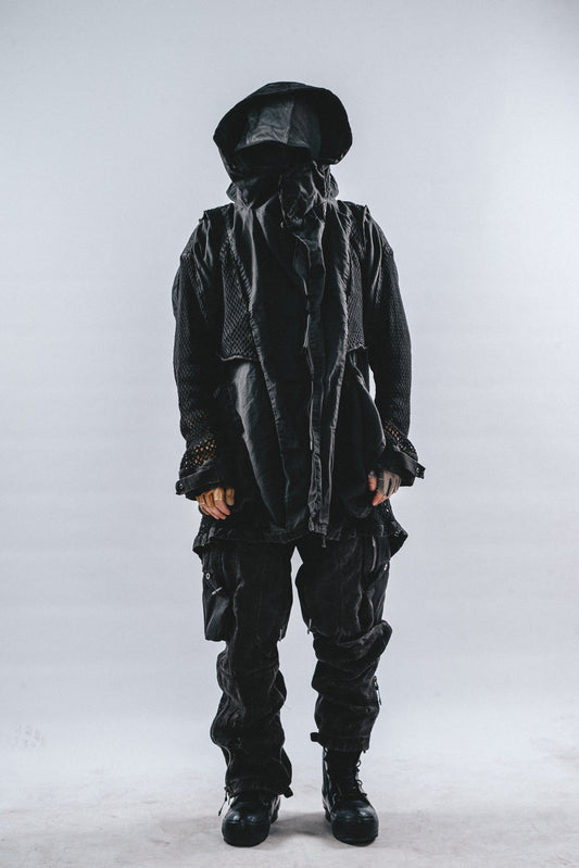 DRKLEI REVERSIBLE MESH RUIN TRENCH