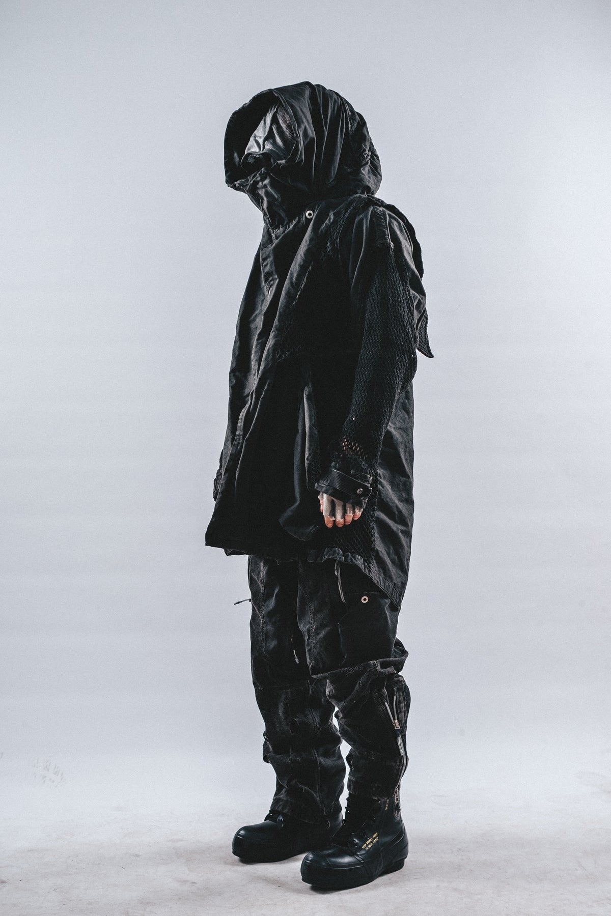 DRKLEI REVERSIBLE MESH RUIN TRENCH