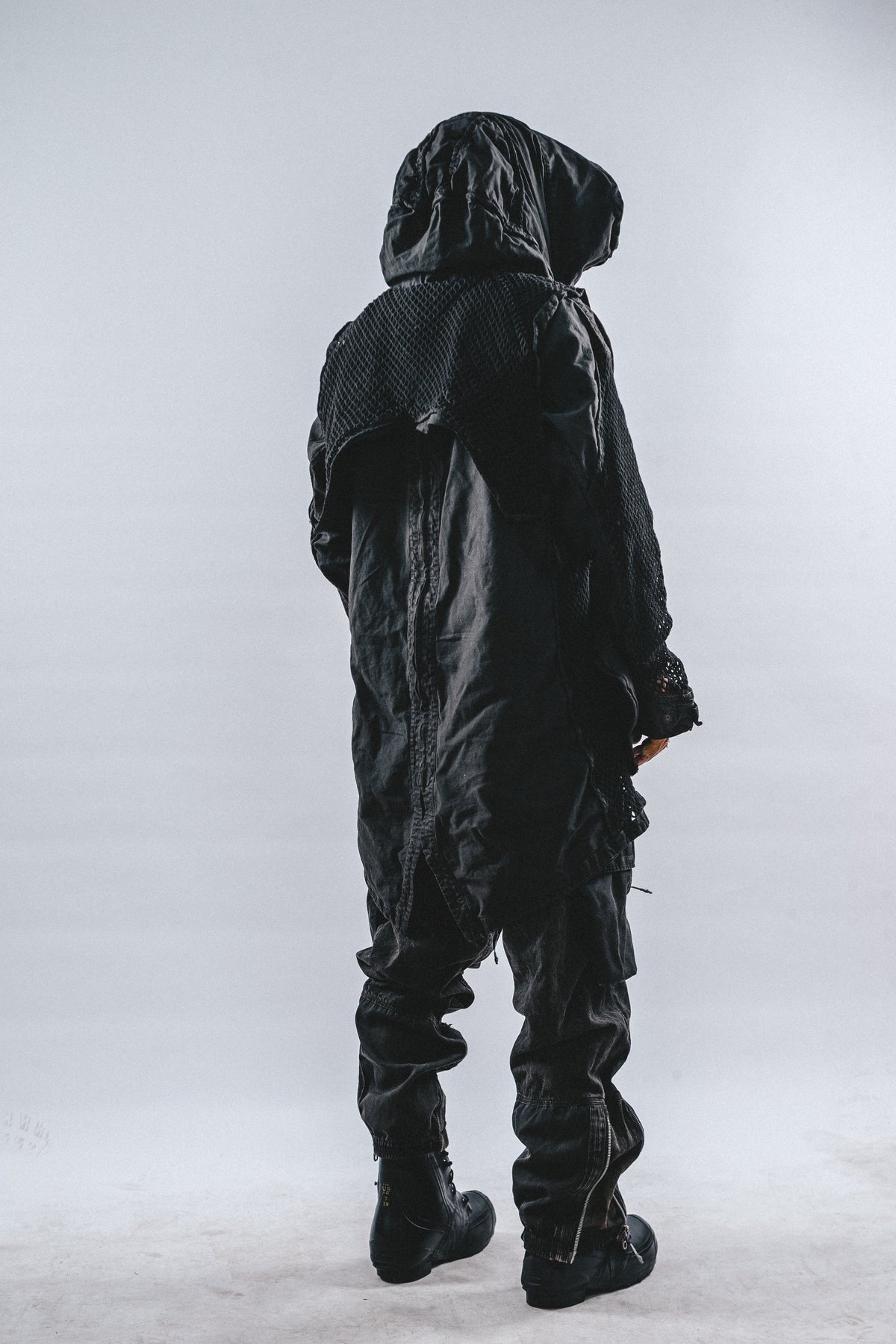 DRKLEI REVERSIBLE MESH RUIN TRENCH
