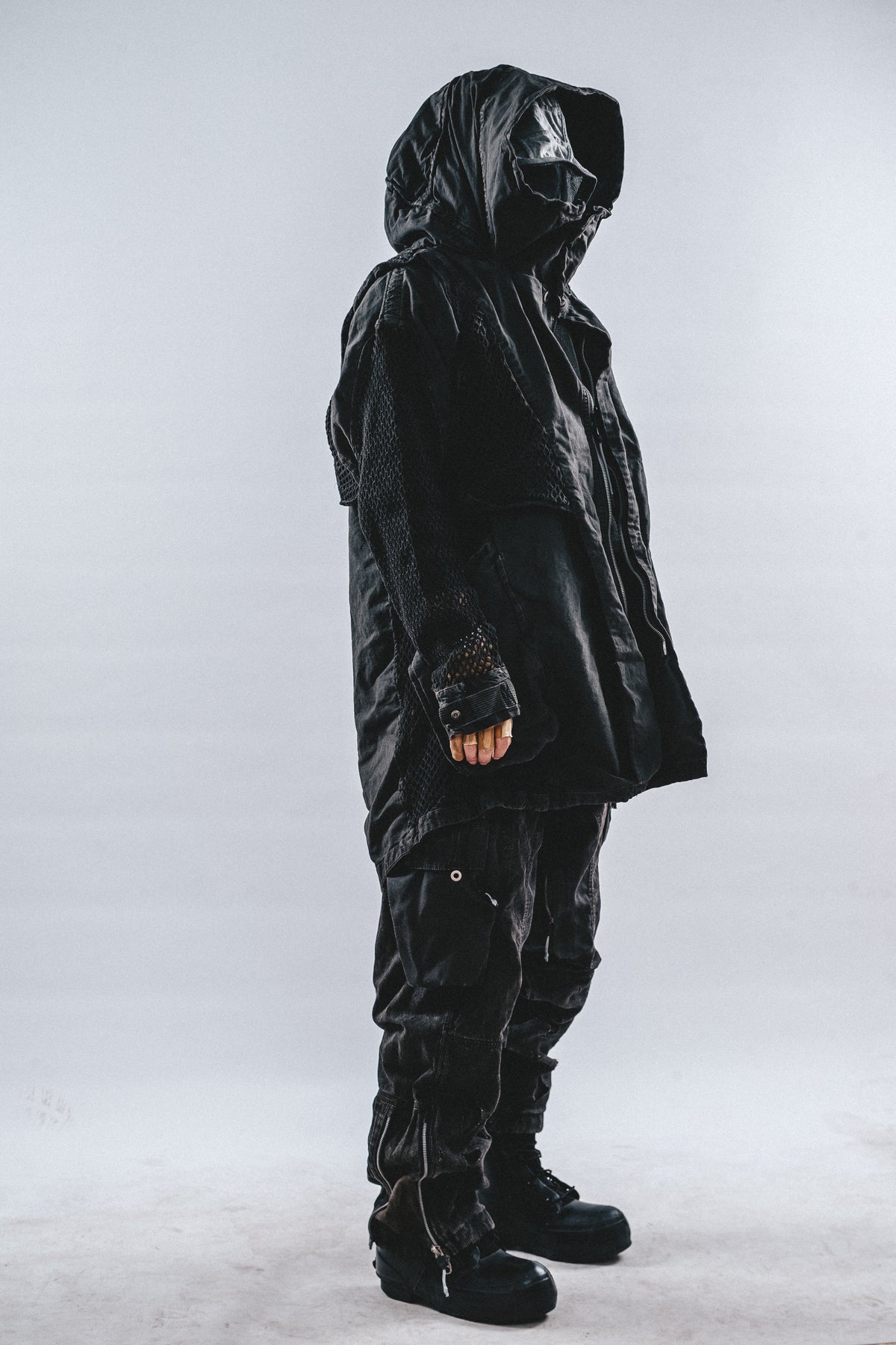DRKLEI REVERSIBLE MESH RUIN TRENCH