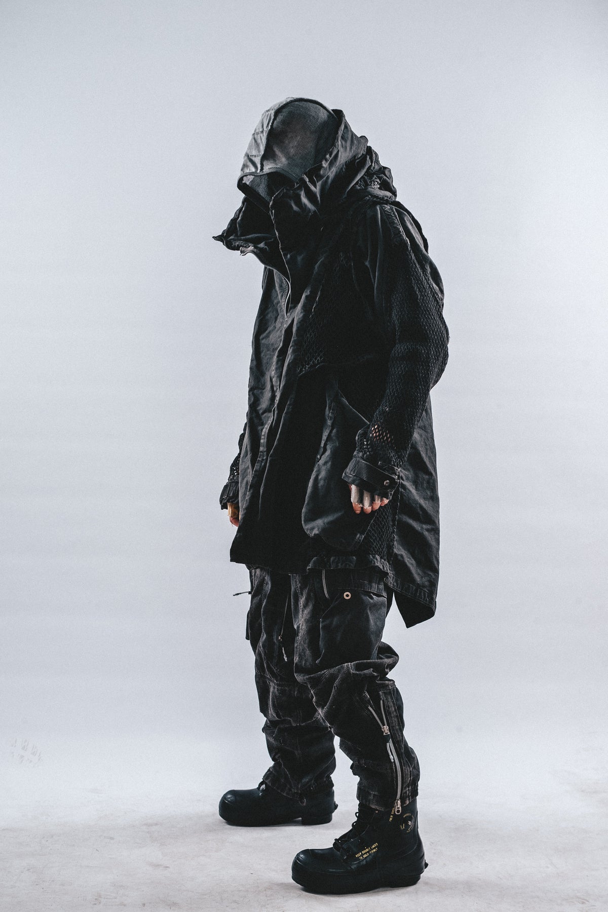 DRKLEI REVERSIBLE MESH RUIN TRENCH