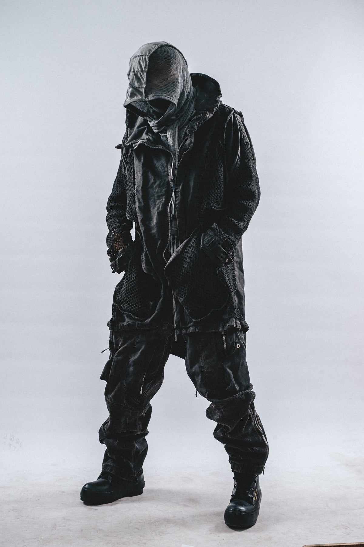 DRKLEI REVERSIBLE MESH RUIN TRENCH