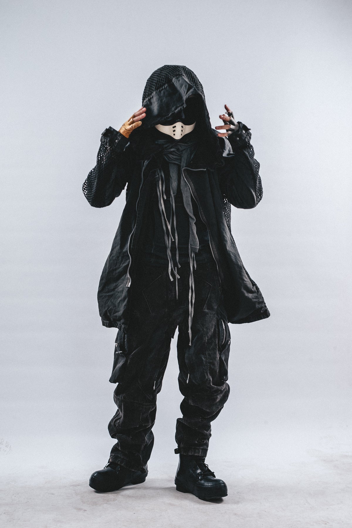 DRKLEI REVERSIBLE MESH RUIN TRENCH
