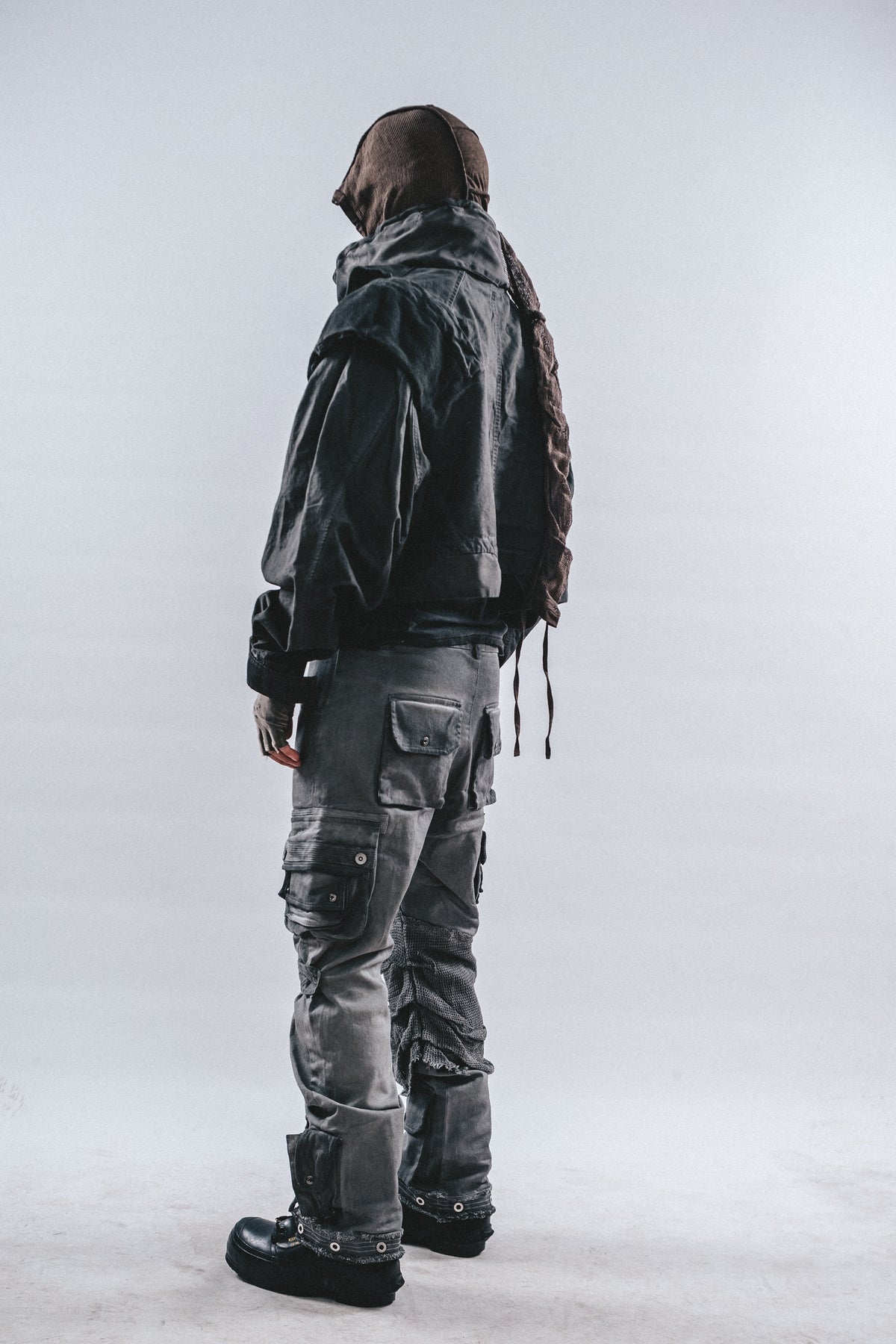 DRKLEI DISTORTED DOUBLE-COLLAR JACKET