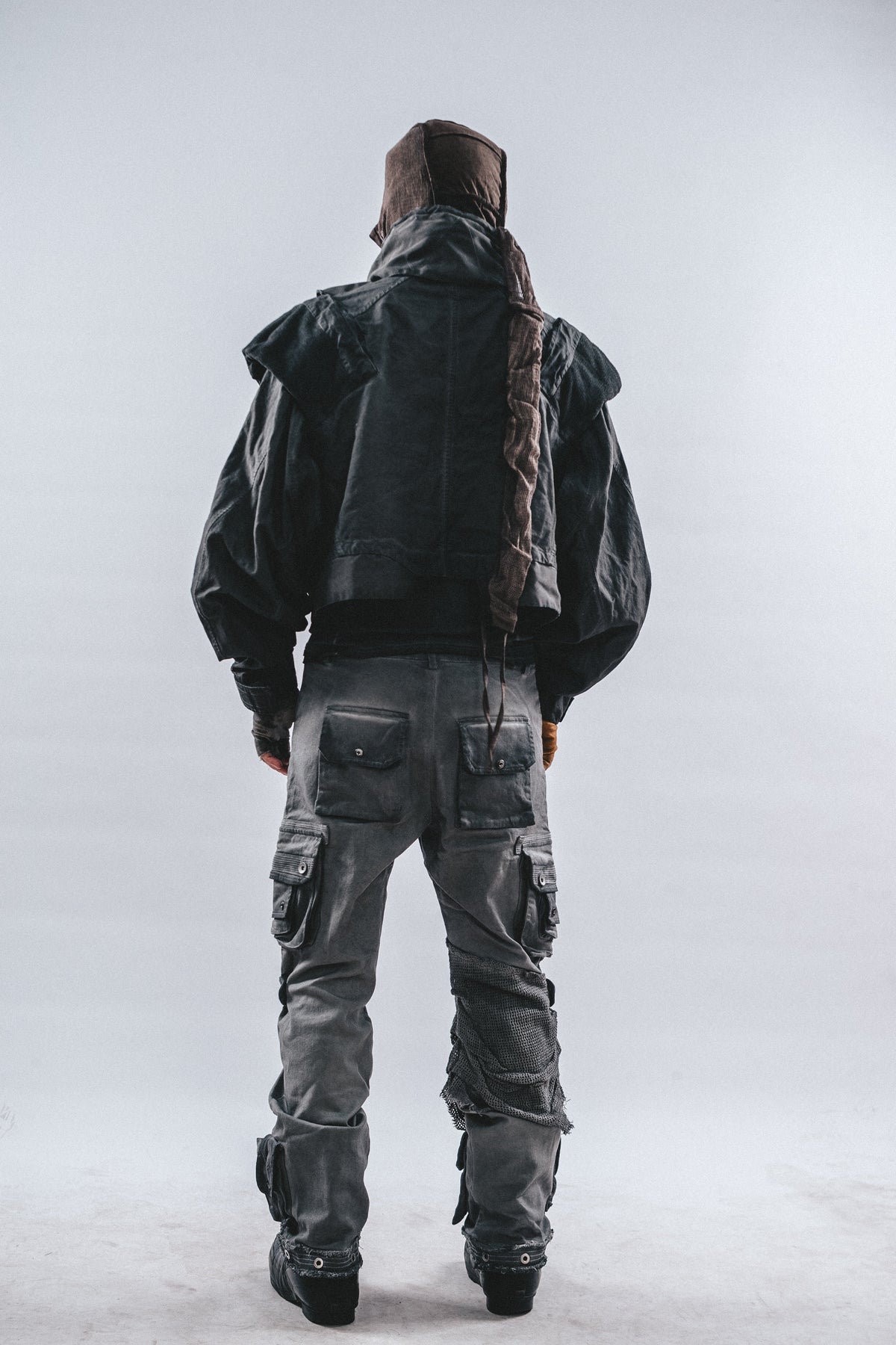 DRKLEI DISTORTED DOUBLE-COLLAR JACKET