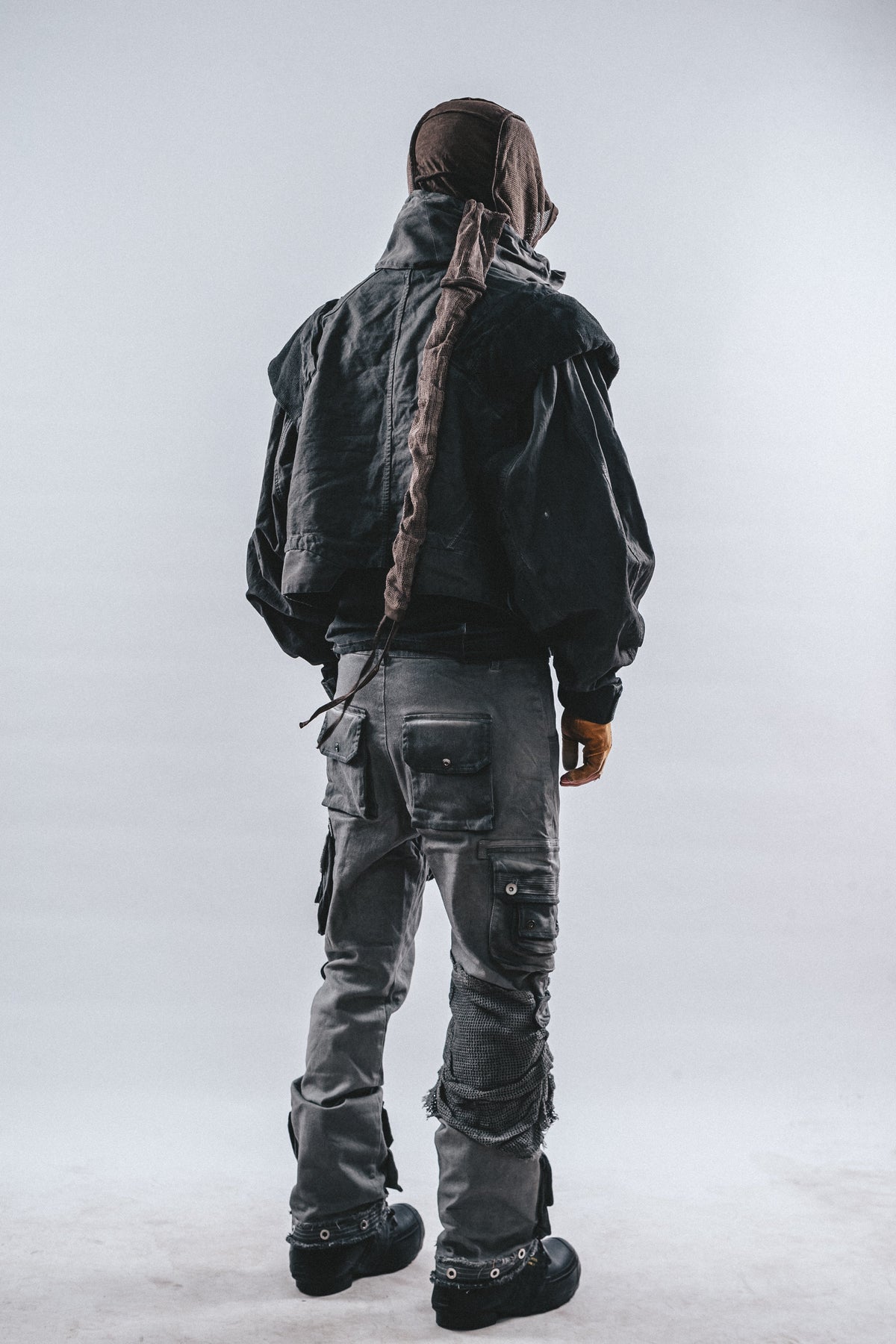 DRKLEI DISTORTED DOUBLE-COLLAR JACKET