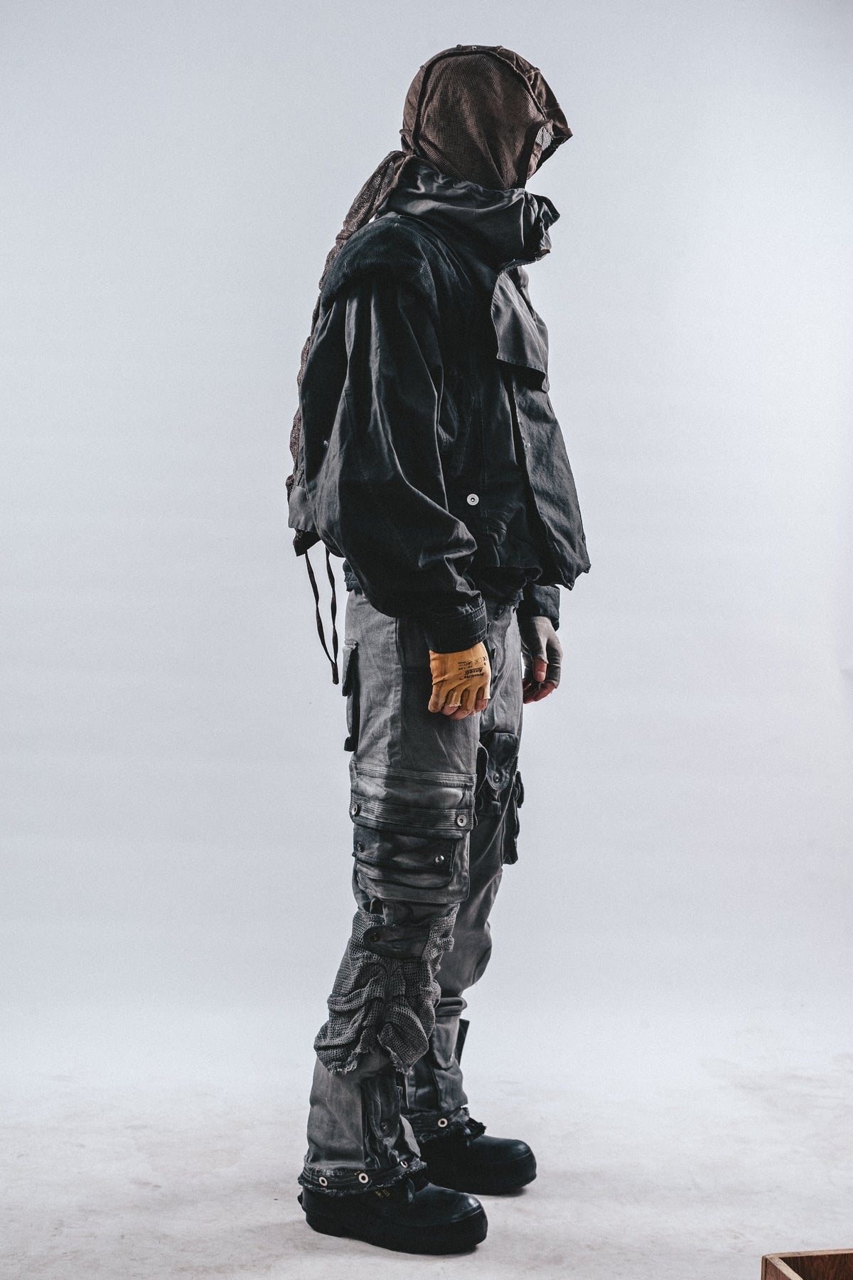 DRKLEI DISTORTED DOUBLE-COLLAR JACKET