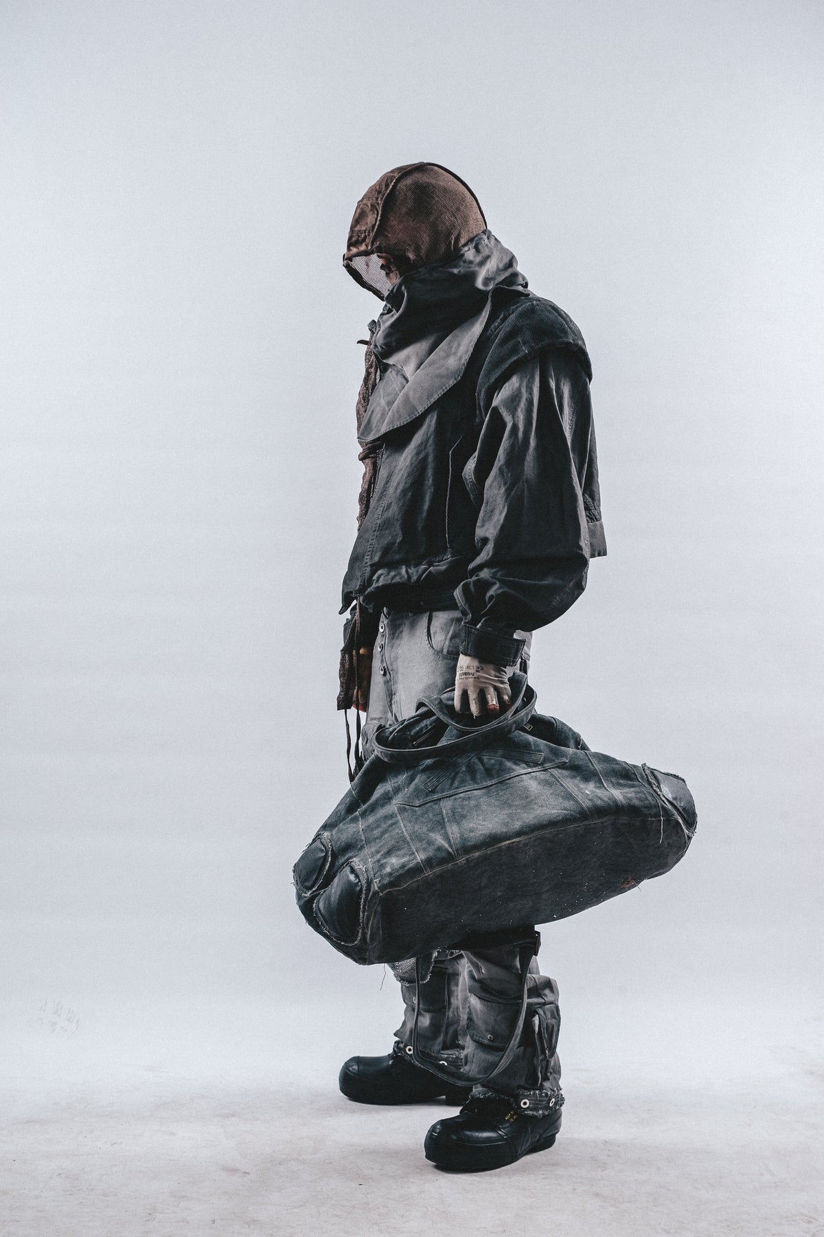 DRKLEI DISTORTED DOUBLE-COLLAR JACKET
