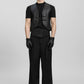 DOUBLE BUCKLE LEATHER VEST
